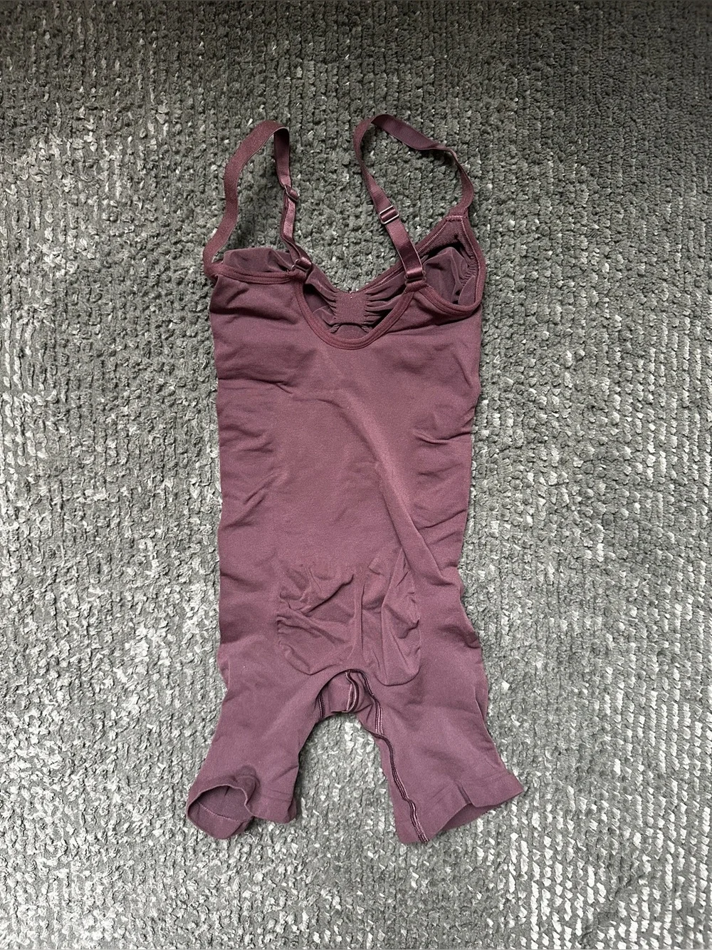 SKIMS Seamless Sculpt Mid Thigh Bodysuit Cocoa Brown Shapewear, S